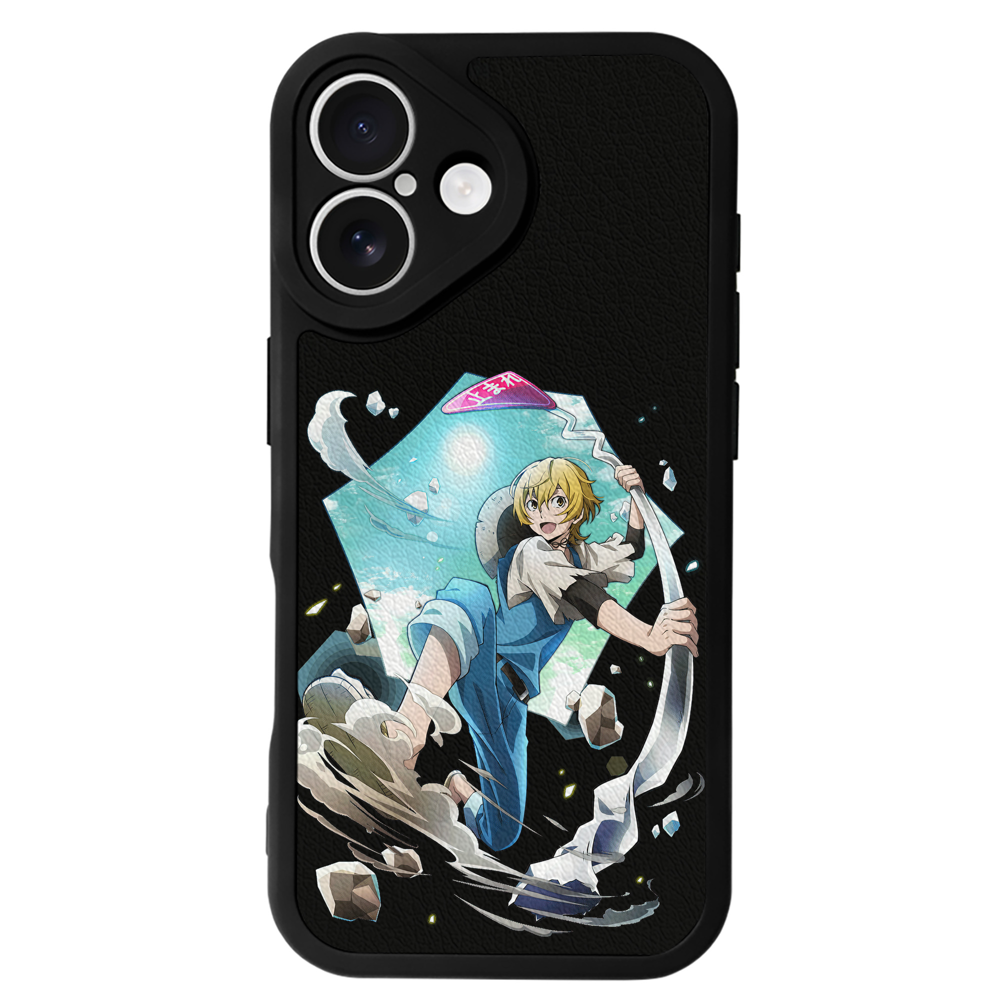（画像用） 文豪ストレイドッグス Bungo Stray Dogs 【iPhone 16シリーズ対応】シリコンスマホケース（レザー調） 材質：シリコン
